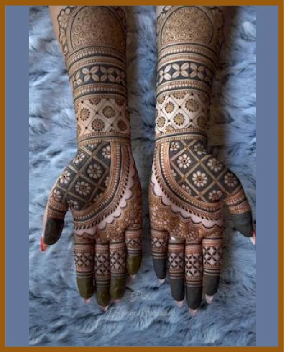 Traditional Indian Royal Front Hand Mehndi Design
